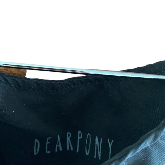 Dear Pony Black Dress with a white paint splatter size Small - Picture 2 of 7